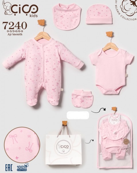 Комплект Для Девочки Cico Kids (0-3/3-6/6-9мес.)