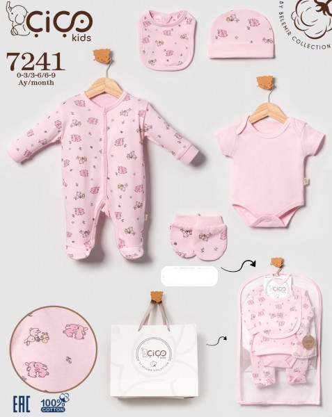 Комплект Для Девочки Cico Kids (0-3/3-6/6-9мес.)