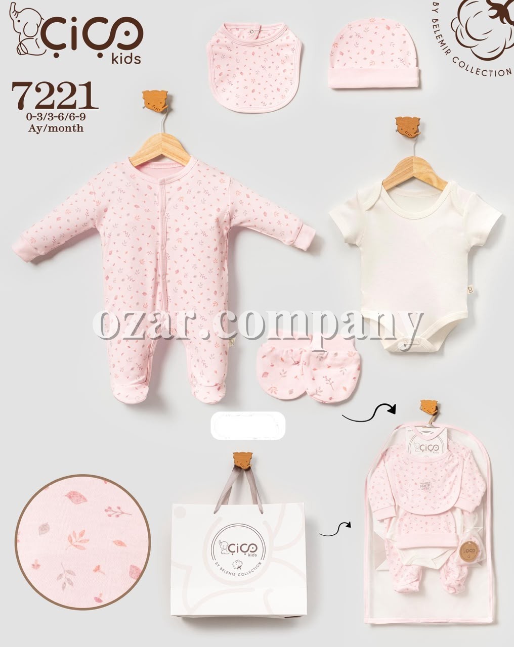 Комплект Для Девочки Cico Kids (0-3/3-6/6-9мес.)
