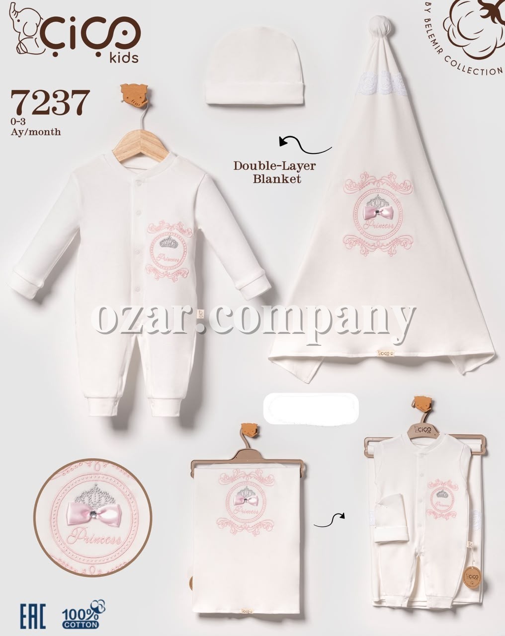 Набор Для Девочки Cico Kids (0-3мес.)