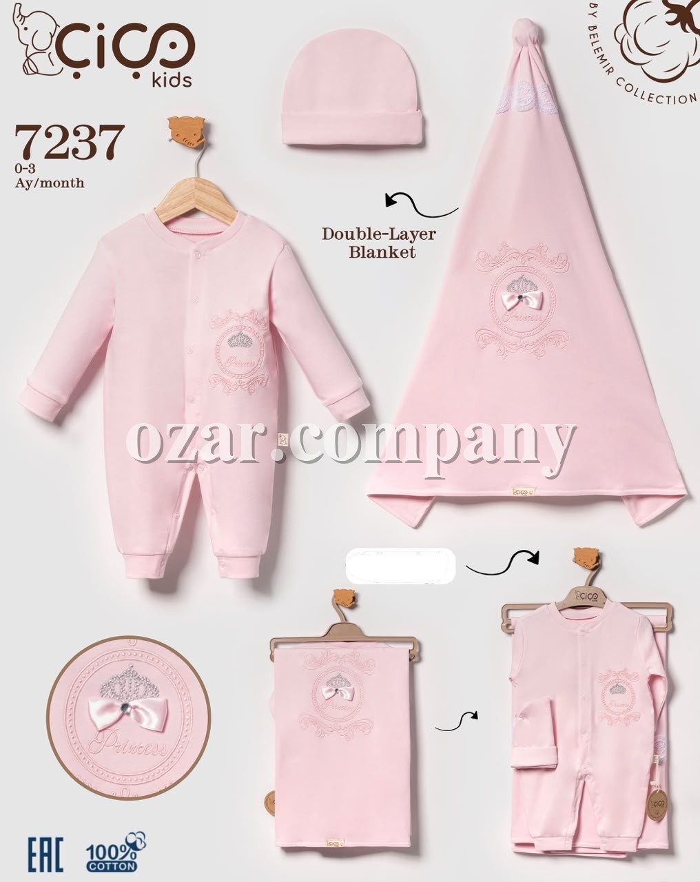 Набор Для Девочки Cico Kids (0-3мес.)
