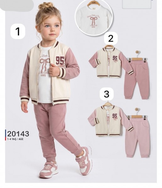 Костюм Тройка Для Девочки Sani (1-2-3-4лет) 