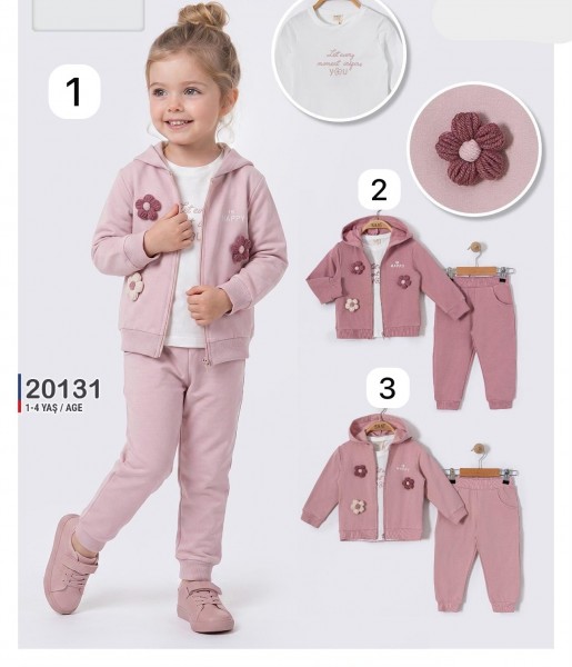 Костюм Тройка Для Девочки Sani (1-2-3-4лет) 