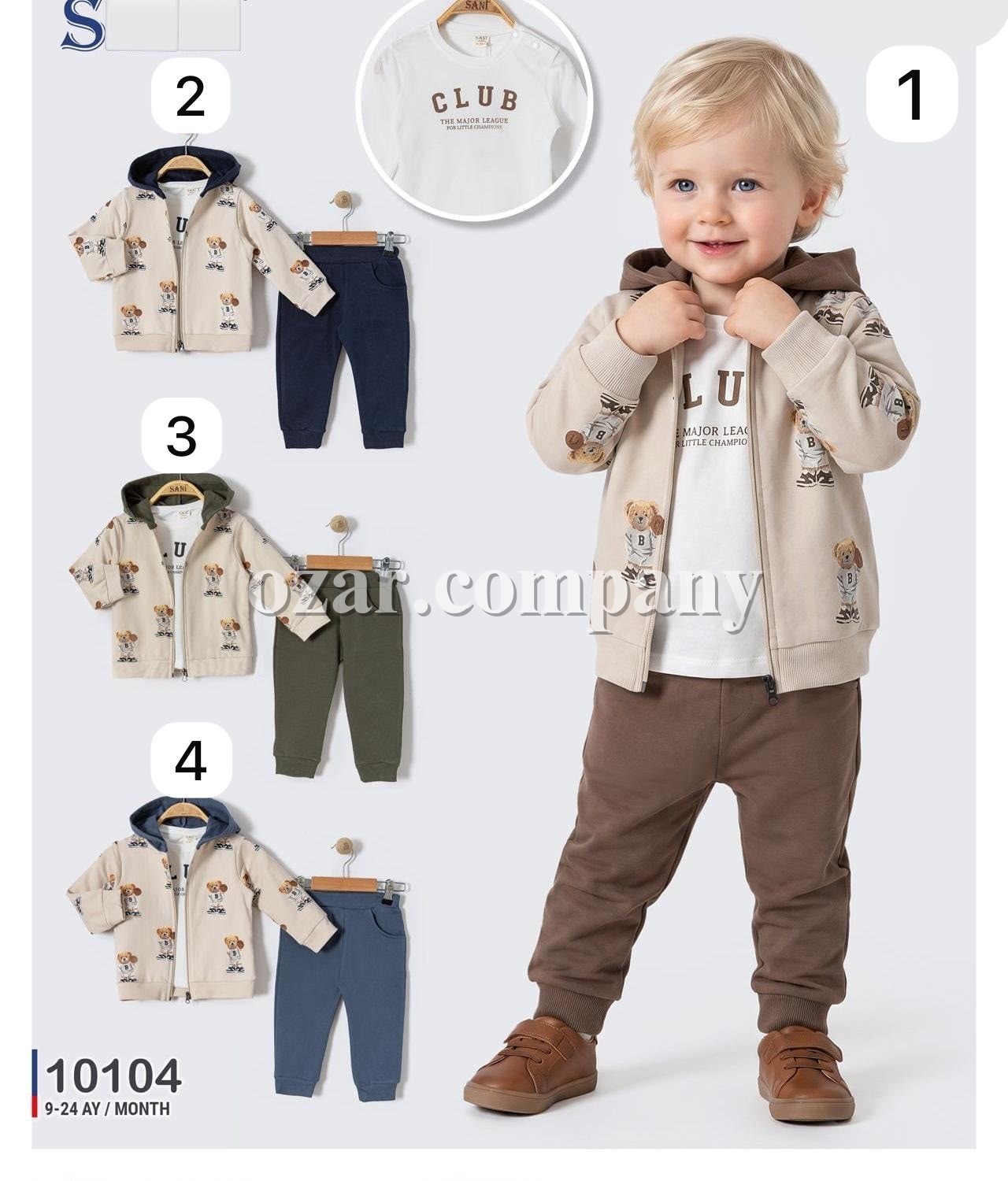 Костюм Тройка Для Мальчика Sani (9-12-18-24мес.)