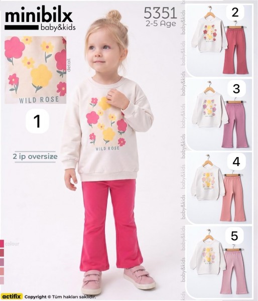 Костюм Двунитка Для Девочки Minibilx (2-3-4-5лет)