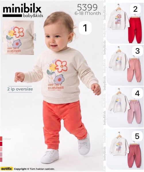 Костюм Двунитка Для Девочки Minibilx (6-9-12-18мес.)