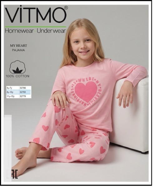Пижама Для Девочки Vitmo (8-9-10лет) 