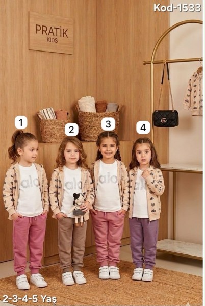 Костюм Тройка Для Девочки Pratik Bebe (2-3-4-5лет)
