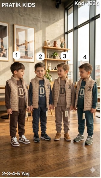 Костюм Тройка Для Мальчика Pratik Bebe (2-3-4-5лет)