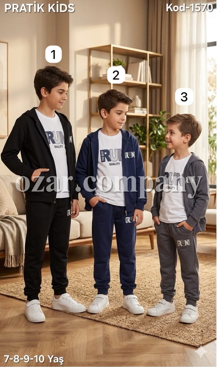 Спортивный Костюм Тройка Для Мальчика Pratik Bebe (7-8-9-10лет) 