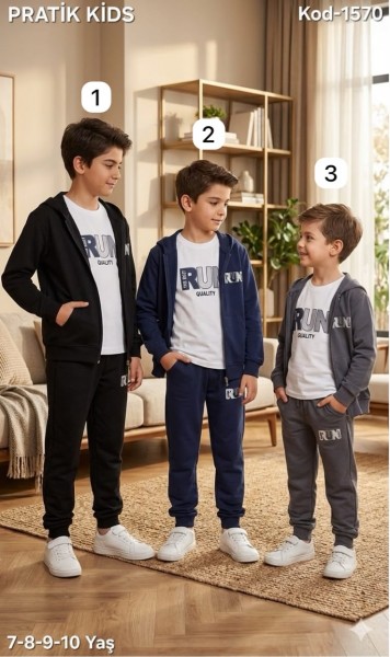 Спортивный Костюм Тройка Для Мальчика Pratik Bebe (7-8-9-10лет) 