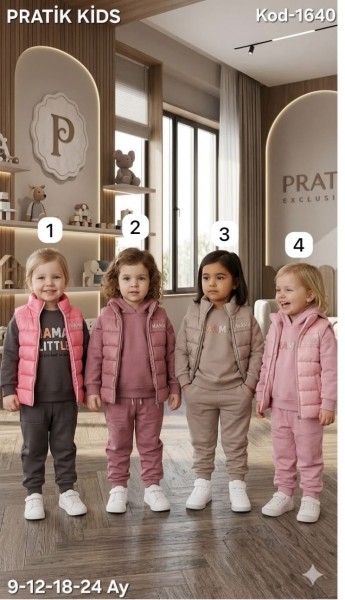 Костюм Тройка Для Девочки Pratik Bebe (9-12-18-24мес.)