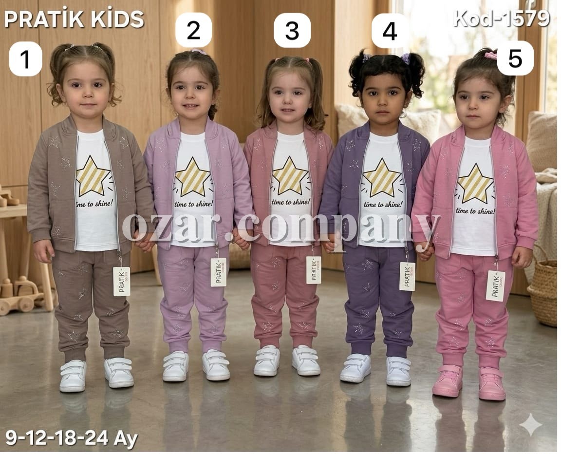 Костюм Тройка Для Девочки Pratik Bebe (9-12-18-24мес.)