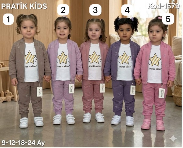 Костюм Тройка Для Девочки Pratik Bebe (9-12-18-24мес.)