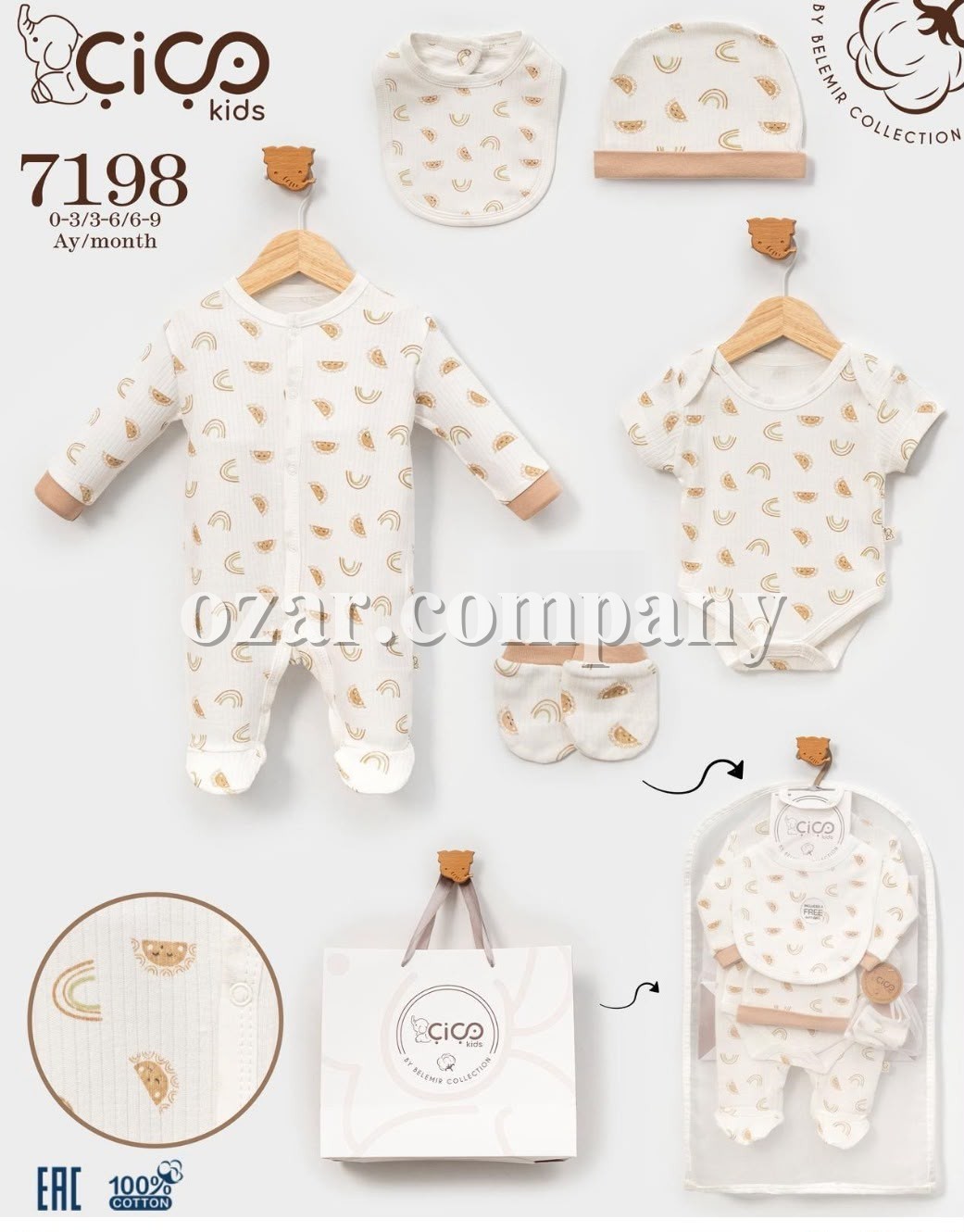 Комплект Для Новорождённых Cico Kids (0-3/3-6/6-9мес.)