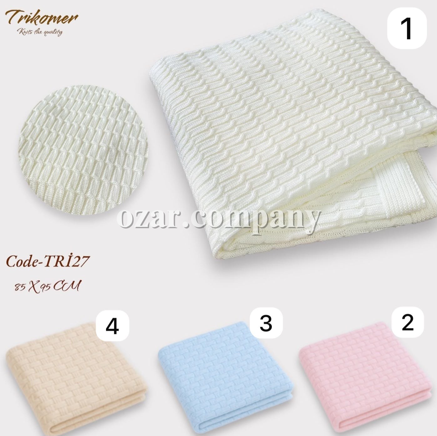 Плед Для Новорождённых Trikomer (85*95см)