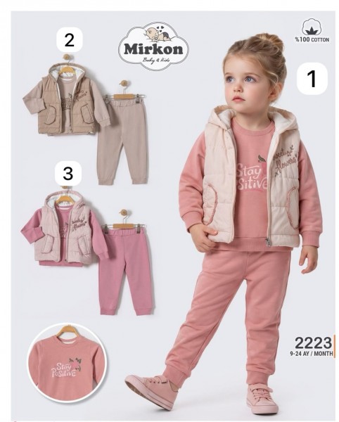 Костюм Тройка Для Девочки Mirkon Baby (9-12-18-24мес.)