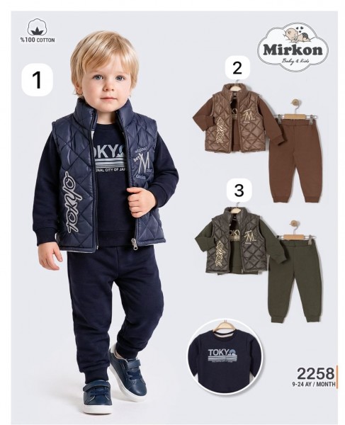 Костюм Тройка Для Мальчика Mirkon Baby (9-12-18-24мес.)
