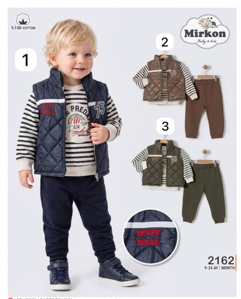 Костюм Тройка Для Мальчика Mirkon Baby (9-12-18-24мес.)