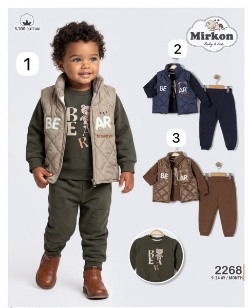 Костюм Тройка Для Мальчика Mirkon Baby (9-12-18-24мес.)