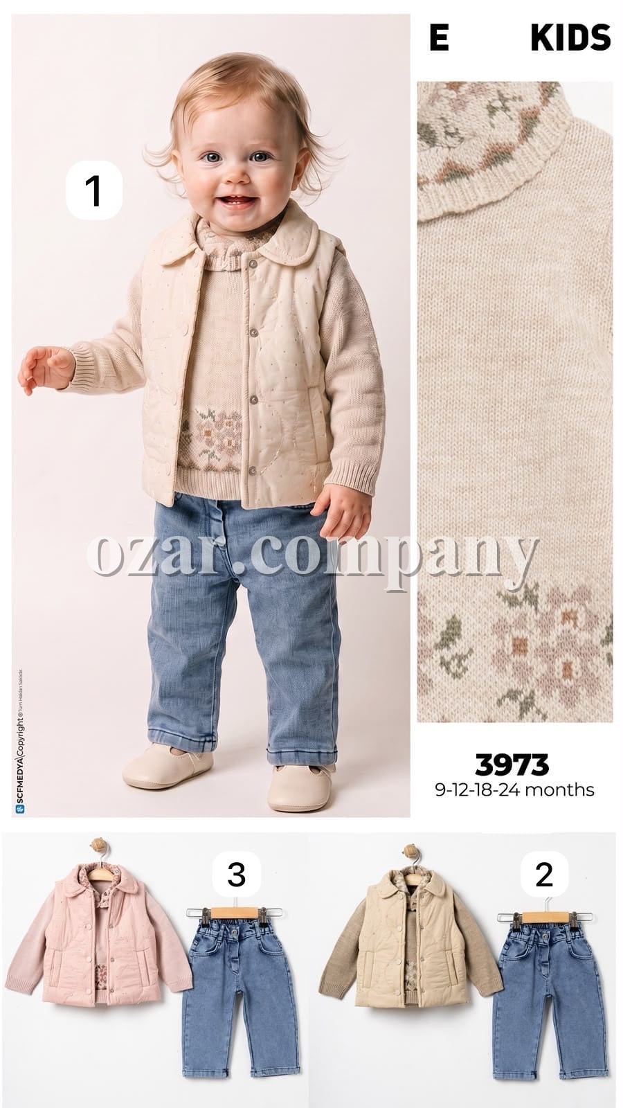 Костюм Тройка Для Девочки Ecoo Kids (9-12-18-24мес.)