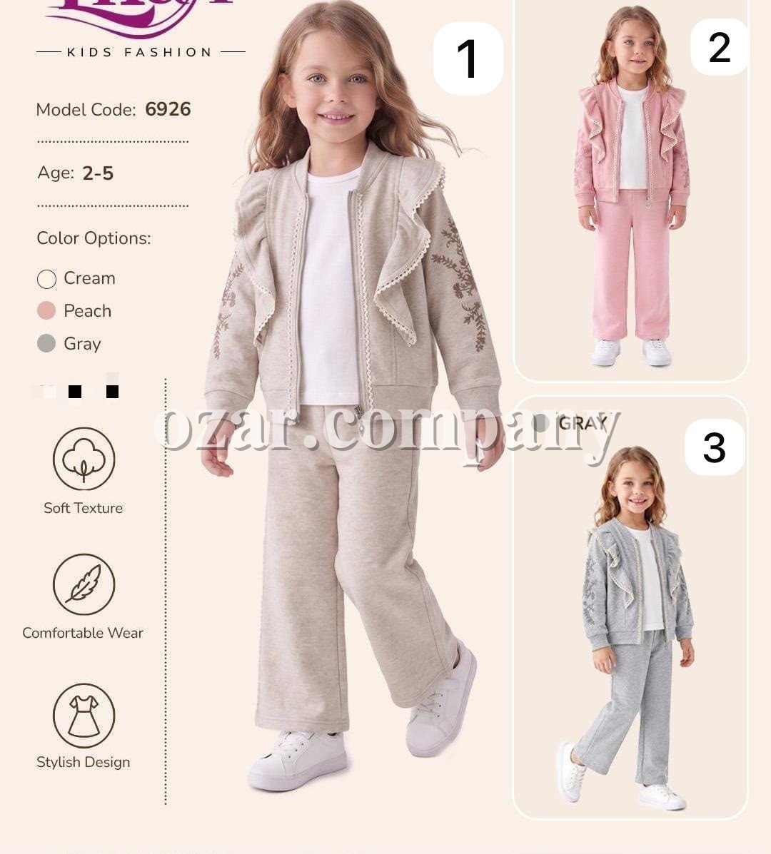 Костюм Тройка Для Девочки Lilax (2-3-4-5лет)