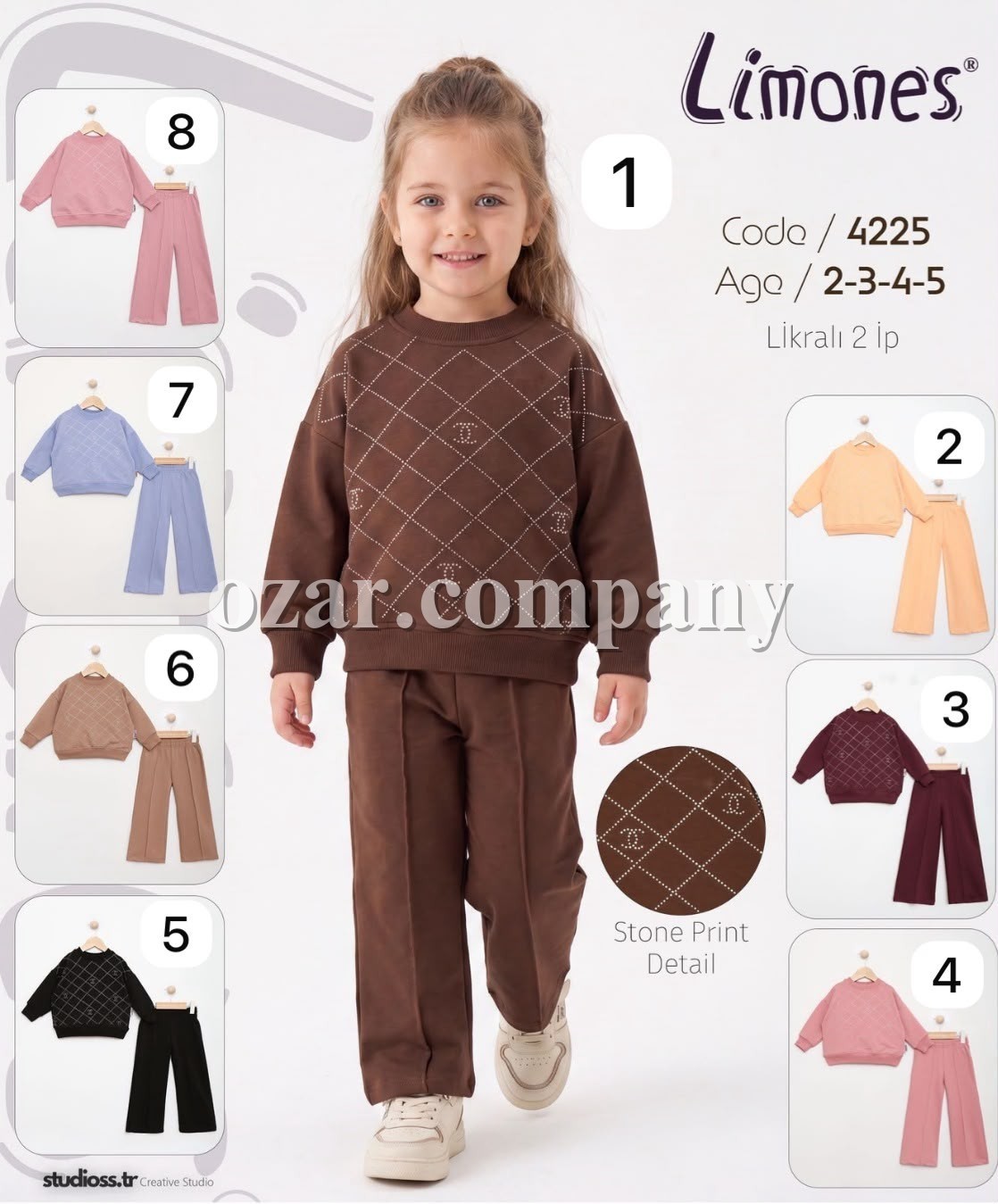 Костюм Двунитка Для Девочки Limones (2-3-4-5лет)