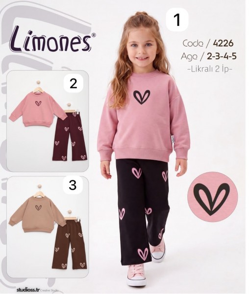 Костюм Двунитка Для Девочки Limones (2-3-4-5лет)