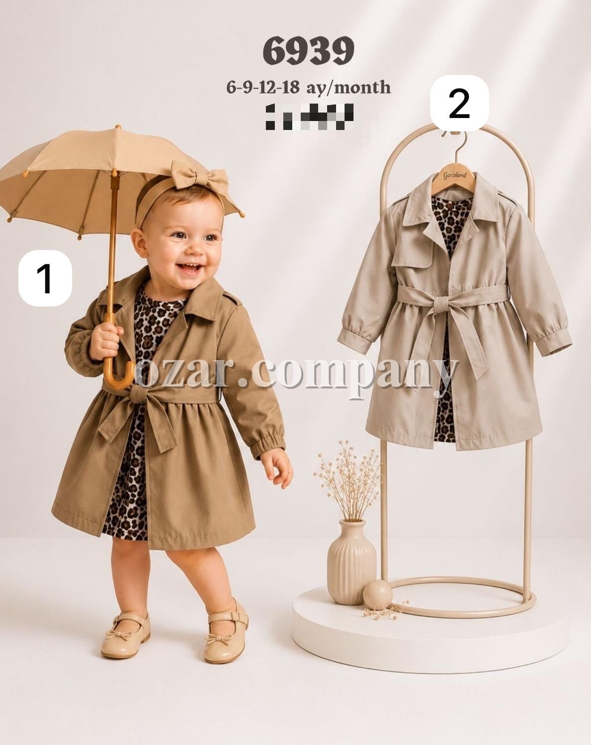 Плащ Для Девочки Baby Muz (6-9-12-18мес.)