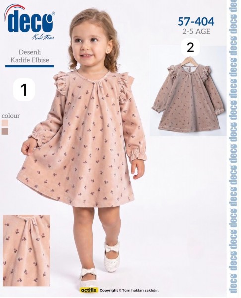 Велюровое Платье Для Девочки Deco (2-3-4-5лет)