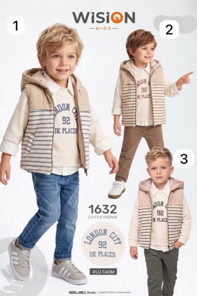 Костюм Четвёрка Для Мальчика Wision (2-3-4-5-6лет) 