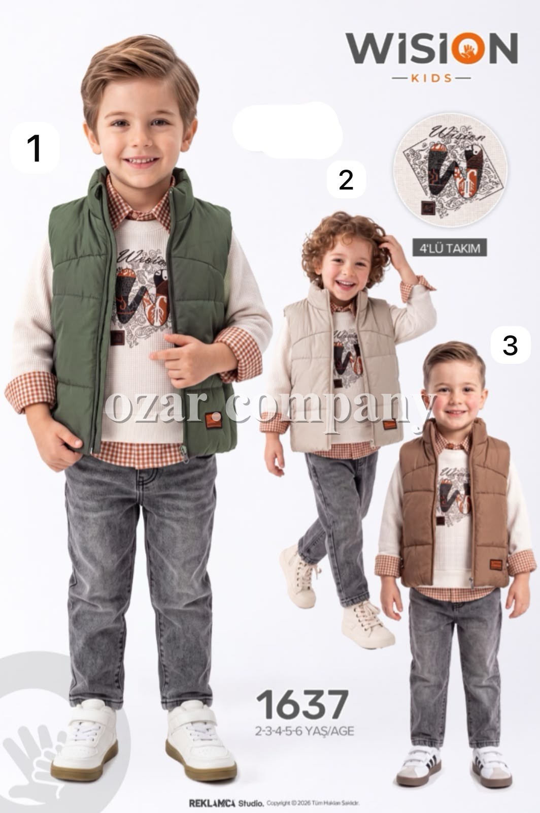 Костюм Четвёрка Для Мальчика Wision (2-3-4-5-6лет) 