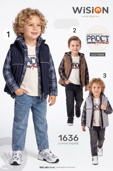 Костюм Четвёрка Для Мальчика Wision (2-3-4-5-6лет) 