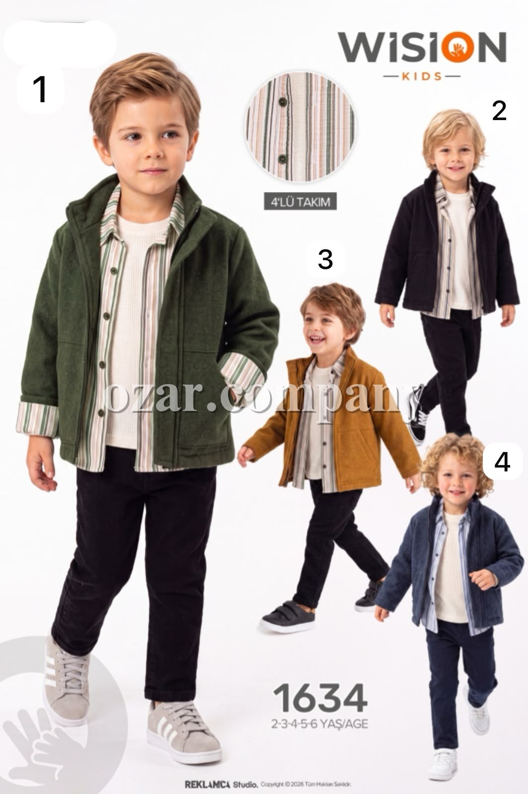 Костюм Четвёрка Для Мальчика Wision (2-3-4-5-6лет) 