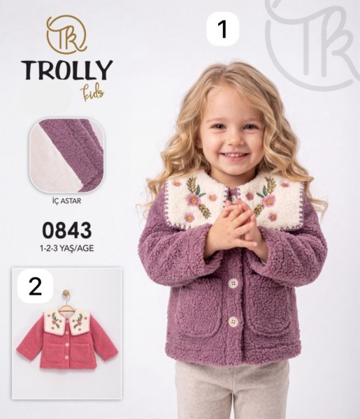 Утеплённая Кофта Для Девочки Trolly (1-2-3лет) 