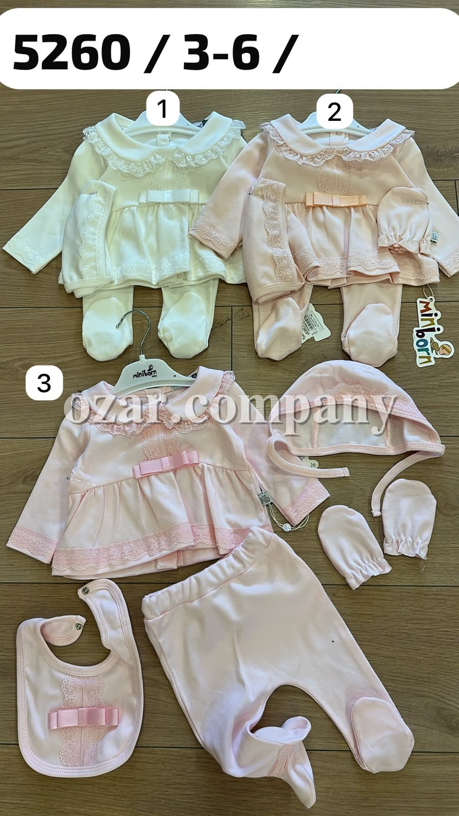 Комплект Для Девочки Mini Born (3-6мес.)