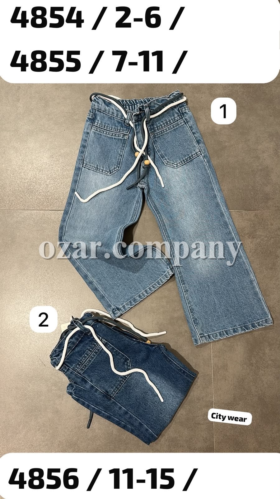 Джинсы Для Девочки City Wear (7-8-9-10-11лет)