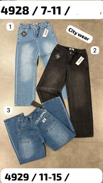 Джинсы Для Девочки City Wear (7-8-9-10-11лет)
