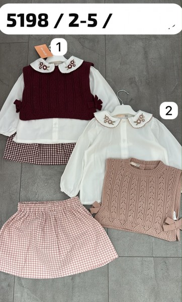 Костюм Тройка Для Девочки Baby Rose (2-3-4-5лет)