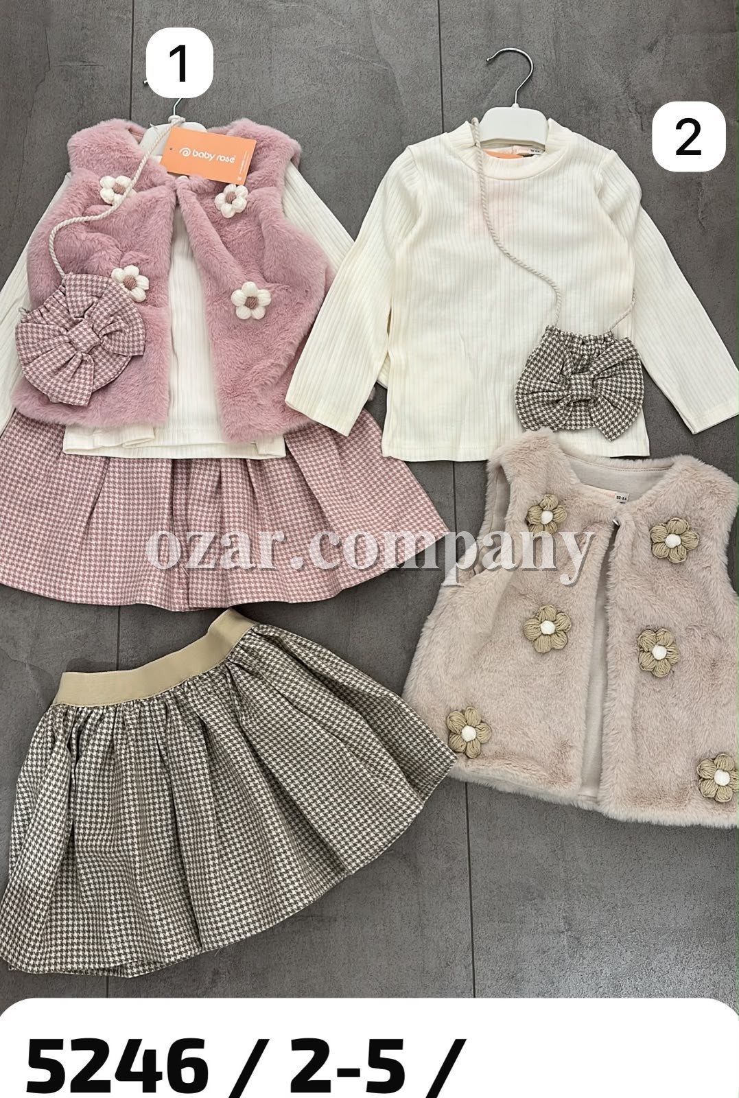 Костюм Тройка Для Девочки Baby Rose (2-3-4-5лет)