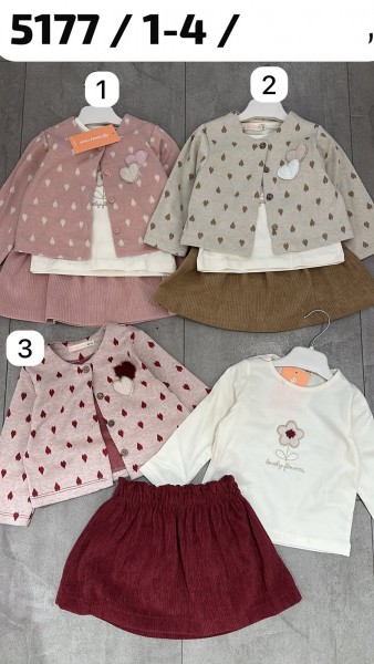 Костюм Тройка Для Девочки Baby Rose (1-2-3-4лет) 