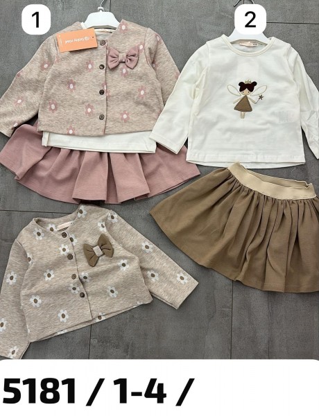 Костюм Тройка Для Девочки Baby Rose (1-2-3-4лет) 