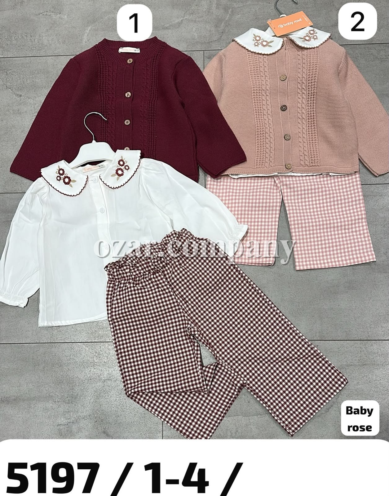 Костюм Тройка Для Девочки Baby Rose (1-2-3-4лет) 