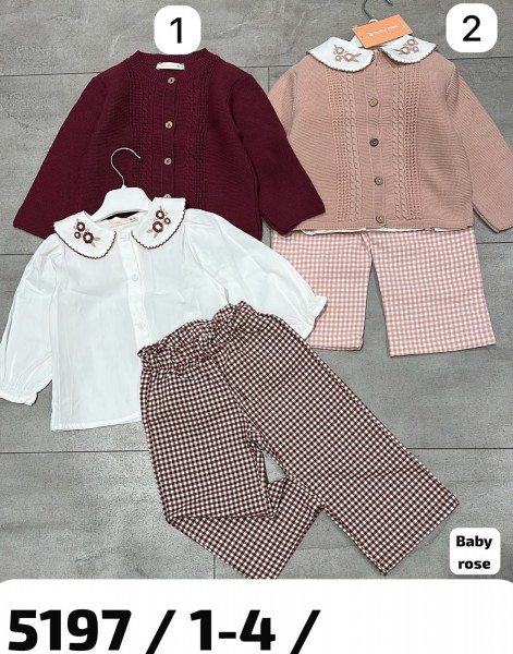 Костюм Тройка Для Девочки Baby Rose (1-2-3-4лет) 