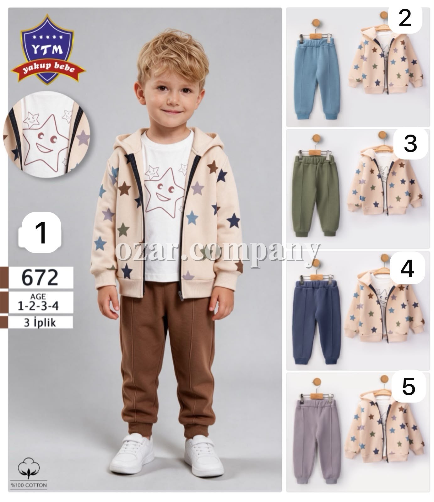 Костюм Тройка Тринитка Для Мальчика YTM (1-2-3-4лет) 
