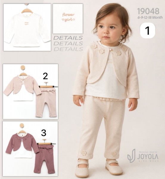 Костюм Тройка Для Девочки Joyola (6-9-12-18мес.)