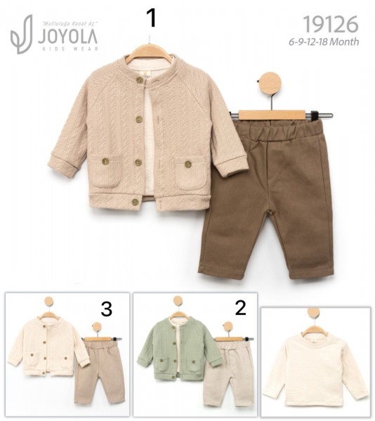 Костюм Тройка Для Мальчика Joyola (6-9-12-18мес.)