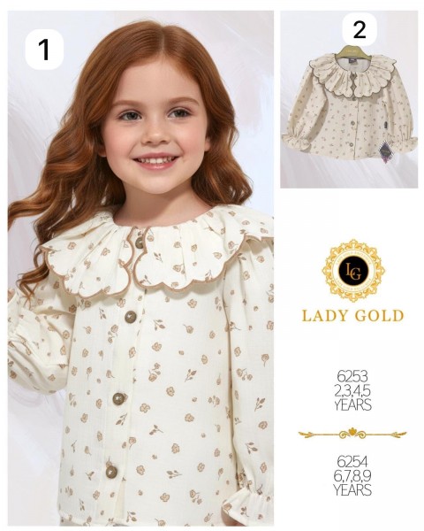 Блузка Для Девочки Lady Gold (6-7-8-9лет) 