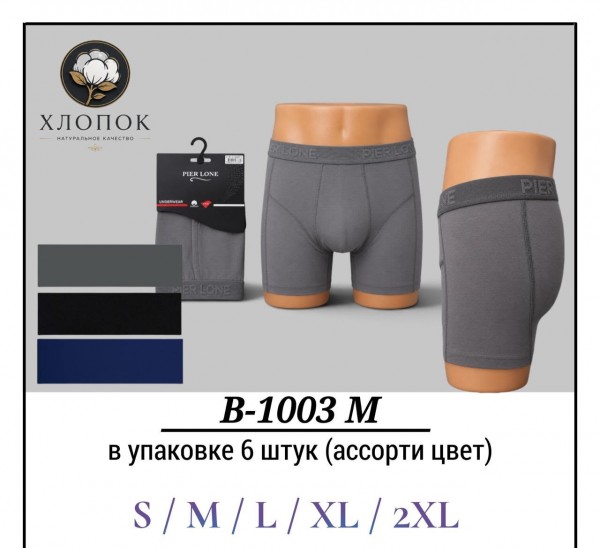 Трусы Мужские Хлопок Pier Lone (S/M/L/XL/2XL)
