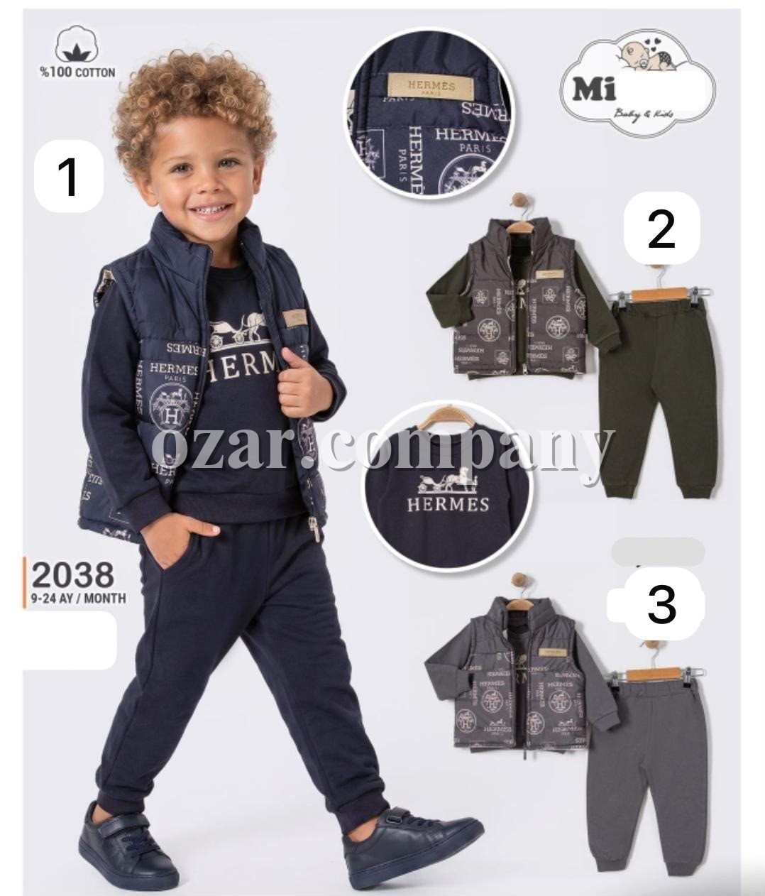 Костюм Тройка Для Мальчика Mirkon Baby (9-12-18-24мес.)